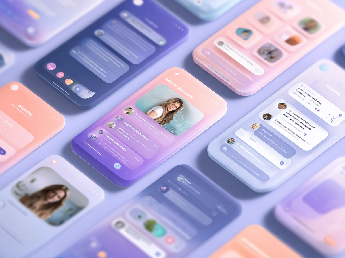 Interfaz de chat discreta con ambiente moderno